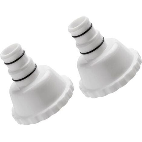 Lot de 2 adaptateurs de rechange pour aspirateur d'écumoire, pour raccords de tuyaux de 1,5" et 1,25", compatibles avec les piscines hors sol Summer Waves. (1/5)