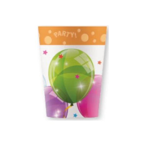 Globos de plástico para fiestas de cumpleaños, 250 ml
