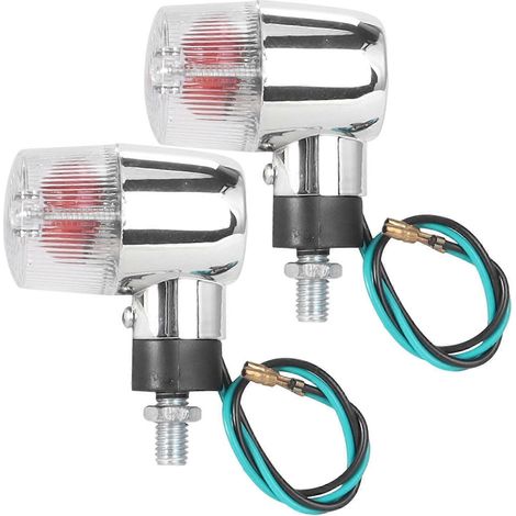 Lot de 2 clignotants LED pour moto, feux stop légers (1/5)
