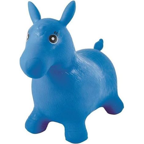 LEXIBOOK Cheval Sauteur Gonflable Bleu - 3 ans et + (1/5)
