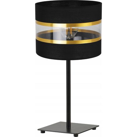 LAMPADA DA COMODINO, ELEGANTE PARALUME ORO, 20 CM (1/5)