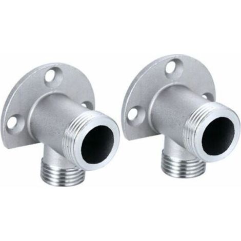 Installation kit for outdoor shower system that connects pipes to exposed faucets. Thermostatic mixer. (1/5)