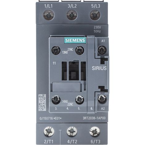 Siemens AC3E contacteur électrique robuste 37 kW 230V