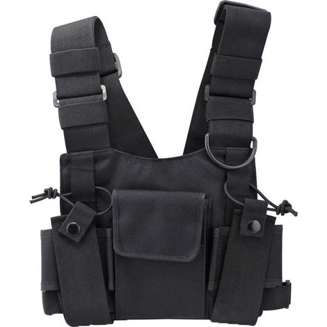 Lntyq Harnais de Poitrine Radio, Radio Talkie walkie Poche de Poitrine Sacs Harnais Paquet Sac a Dos Etui (1/5)