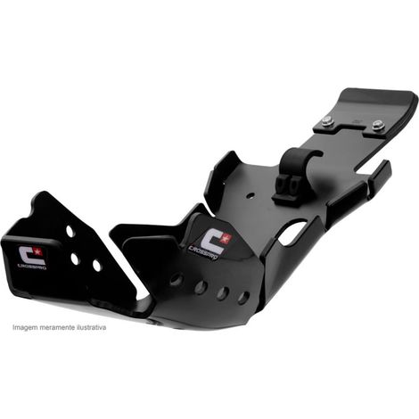 Protection moteur et biellette de bras oscillant CrossPro (Pro-Link) en plastique DTC Enduro : Beta RR 125 '20-'22, RR 200 '20-'22 Noir