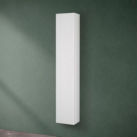 Pensile bagno sospeso cannettato H 150 cm bianco opaco Bali (1/5)