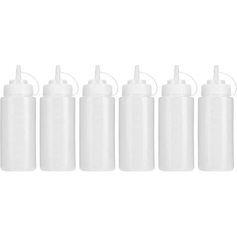 Quetschflasche, 6 Stück, 480 ml, Tomatensauce, Salatdressing-Flasche, Salatdressing-Spender, Küchenzubehör (1/4)