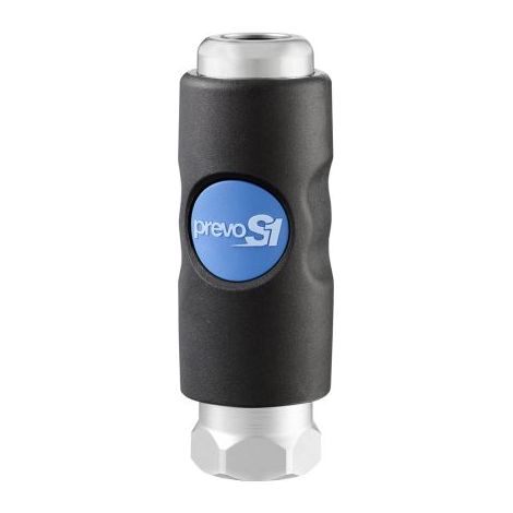 Raccord rapide de sécurité PREVOST, Filetage vers Femelle G 3/8 Femelle 3/8pouces ISO B11 en Corps Composite ( Prix pour 1 )