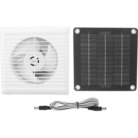 Ventilateur d\'extraction solaire IP67 étanche 6 pouces sûr 10W 12V ventilateur de panneau solaire pour poulailler hangar maison pour animaux de compagnie
