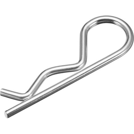 Goupille Fendue R - 20 Pièces - Acier Carbone - Fixation Sécurisée Axe - Tracteur Tondeuse Auto - 3x60mm Argenté (1/2)