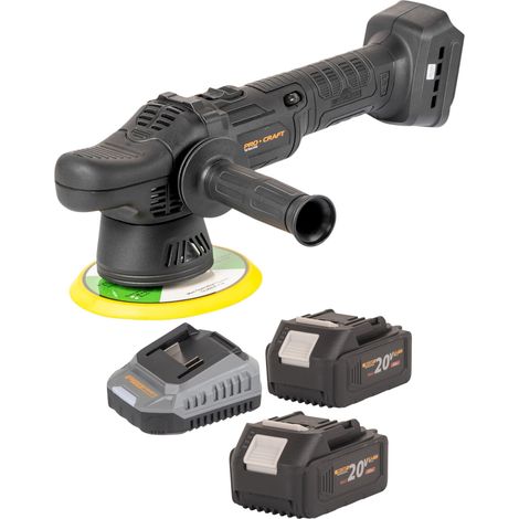 Pulidora a batería Procraft PM20bb 20 V 150 mm + 2 baterías de 4,0 Ah + cargador