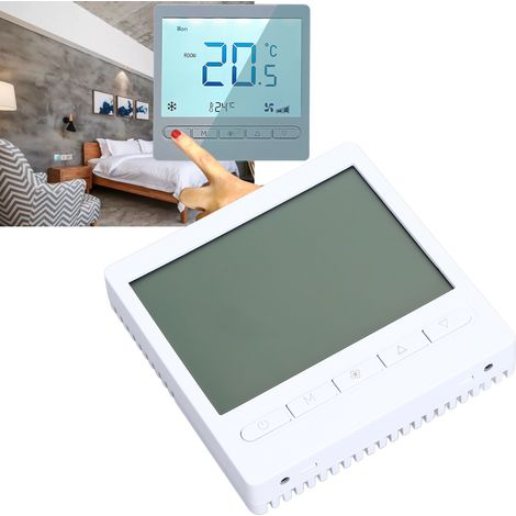 AC220V Klimaanlagenthermostat, Thermostat-Bedienfeld, Thermostat mit großem LCD-Bildschirm, Hotelthermostat. (1/5)