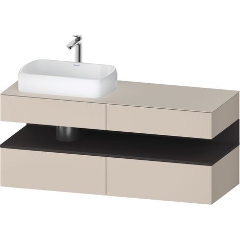 Duravit Collection One Meuble sous-vasque sur console, 2 tiroirs,