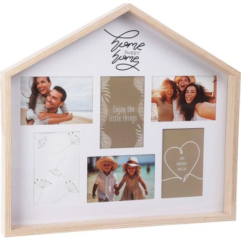 Home-Styling-Collection Cornice foto casa MDF 70 x 40 cm