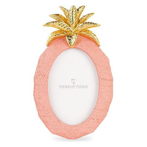 Tono Su Tono Portafoto Decorazione Ananas 145 x 245 Mm Pesca