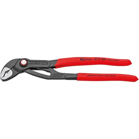 KNIPEX 87 21 250 Cobra QuickSet Hightech-Wasserpumpenzange atra. 250 mm