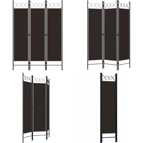 3-tlg. Raumteiler Braun 120 x 180 cm - Raumteiler - Raumtrenner - Home & Living (1/5)