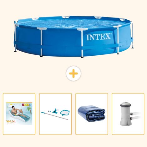 Intex Piscine Tubulaire Ronde - 366x76 cm - 5-pièces  S134 (1/5)