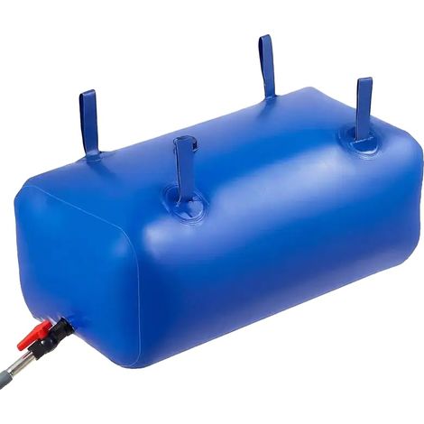 Vessie de stockage d'eau, capacité de 113L, étanche et résistante à l'usure, Bleu (1/2)