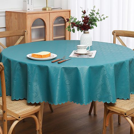1 nappe ronde Leaf grise de haute qualité (épaisse) de 180 cm de diamètre.