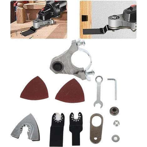 Angle Grinder Head Adapter Metal Angle d'angle complet Angle d'angle Grinder l'adaptateur d'adaptateur Kit d'outil, Verser LE REMPLACTION (1/5)