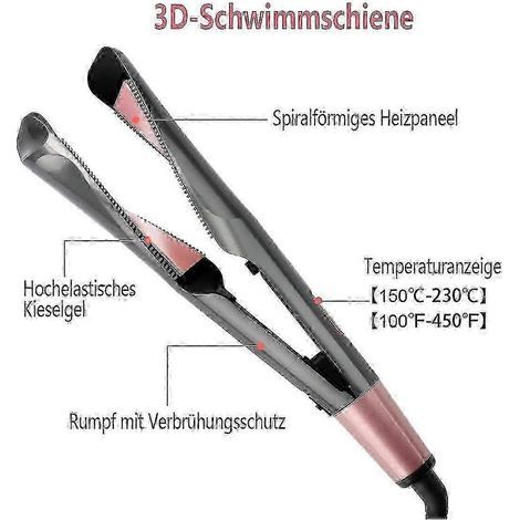 Remington Glätteisen & Lockenstab - Curl&Straight Confidence 2in1 Multistyler [Mise à niveau] (geschwungene Stylingplatten zum Glätten, Locken & Wellen) (1/3)