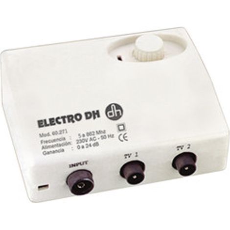 [GEBRAUCHT] Antennenverstärker Electro DH, für DVB-T, rauscharm, Verstärkungseinstellung von 0 bis 24 dB, mit Schalter, 60.271