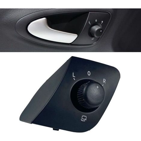 Bouton de réglage du rétroviseur latéral extérieur pour Seat Ibiza 2009-2015 6J1959565 (1/5)