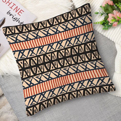 Housse de coussin motif bohème chic (1/5)