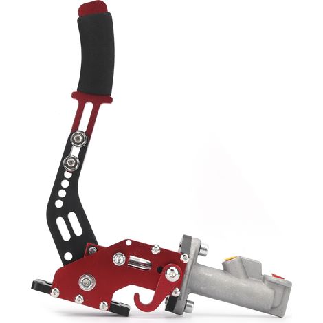 Frein à main hydraulique de compétition, en aluminium rouge, avec poignée gainée de mousse, modification universelle. (1/5)