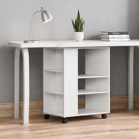Meuble de rangement de bureau blanco 60 x 40 x 75,8 cm (1/5)