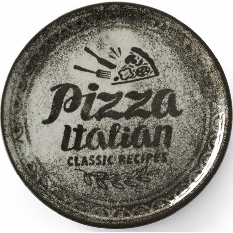Plato para pizza de porcelana negra Recipe Collection, diámetro 33 cm - juego de 6 (1/2)