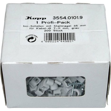 Kopp 355401019 abrazadera de fijación para cable gris 30 mm