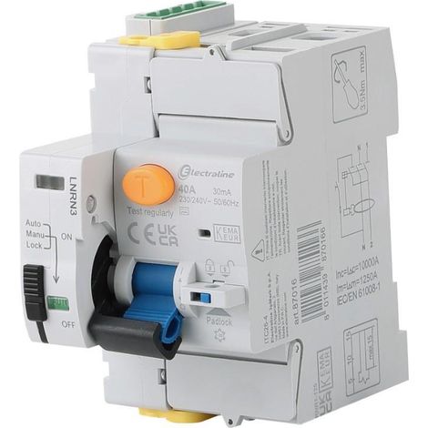 Interruptor diferencial 87016 40a 30ma 2 módulos electraline