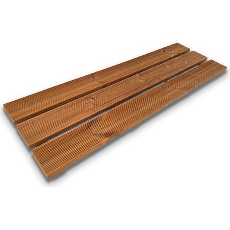 Pedana antiscivolo per Vasca da bagno 120x38 cm, in legno Thermo-Wood