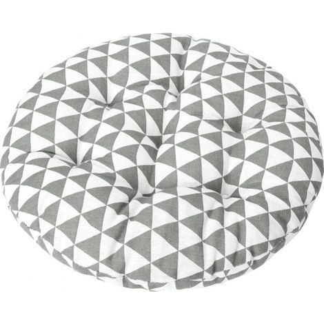 Coussin de chaise de bistrot rond de 15 pouces, coussin de siège décoratif d'intérieur et d'extérieur, coussin de chaise doux et épais pour terrasse de jardin de bureau à domicil (1/4)