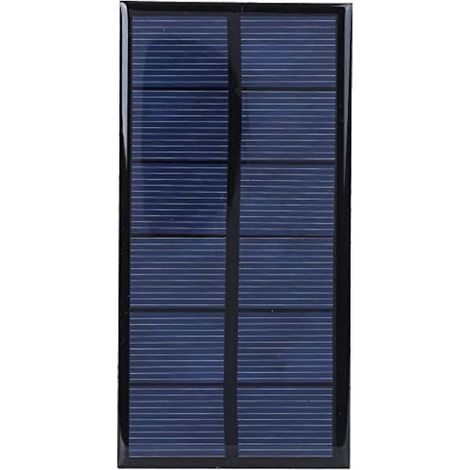 Chargeur de panneau solaire, panneau solaire de silicium cristallin Portable 1W 3V panneau solaire extérieur panneau de cellules solaires bricolage alimentation chargeur (1/5)
