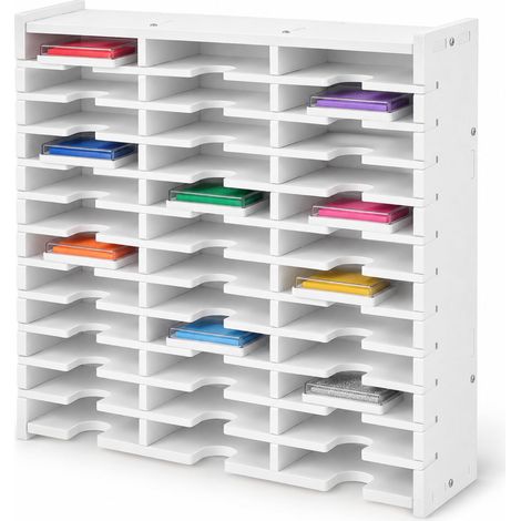 36 emplacements pour encreurs, porte-encreurs, pour garage pour téléphone portable, école, étagère de rangement multi-bateaux, plateau de peinture diamant, pour travaux manuels, fournitures (1/5)