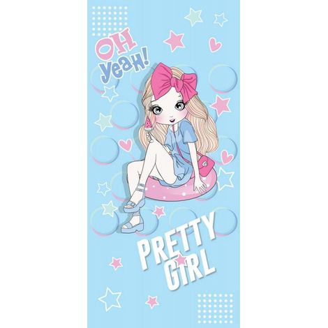 Telo mare rettangolare piccolo 150x70 Pretty Girl REC47WZ7