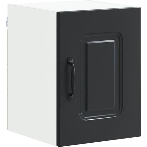Armadio da cucina rettangolare moderno con grande spazio di archiviazione 30 x 31 x 40 cm in legno ingegnerizzato nero 020053535