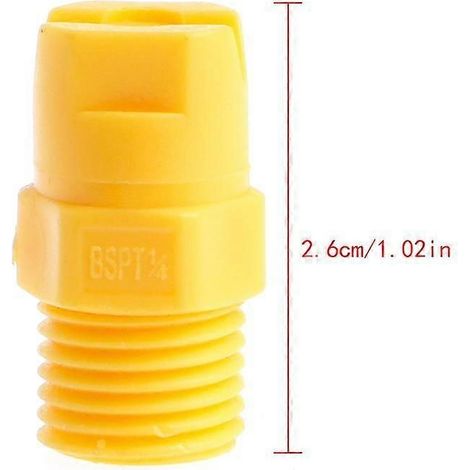 Flat Fan Spray Nozzle Washer Spray Nozzle Tips Plastic Surface Cleaner (1/5)