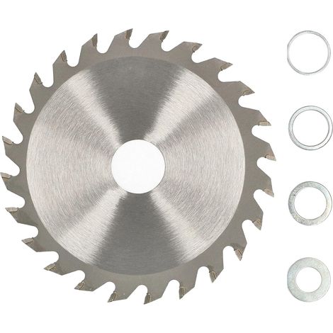 KOTARBAU Lame de scie en carbure pour bois 24 dents Ø 125 mm + anneaux de réducteur (1/5)