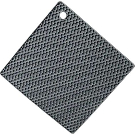 Manique en silicone, dessous de plat isolant antidérapant multifonctionnel en caoutchouc alvéolé, résistant à la chaleur, lot de 1 carré (1/5)