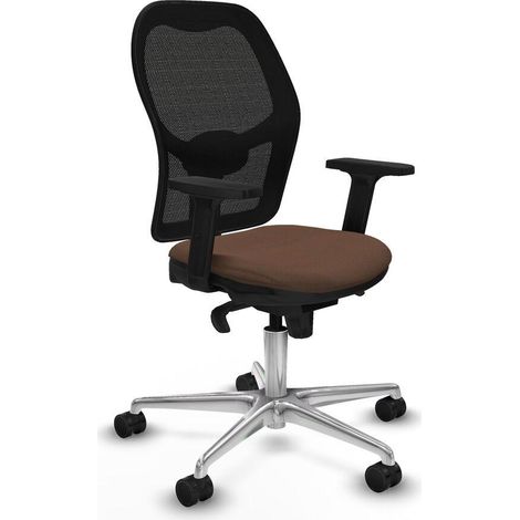 Silla de oficina Jorquera Piqueras y Crespo negra marrón