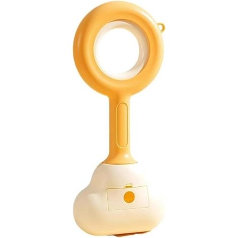 Paletta per escrementi di cane - Paletta per feci di animali domestici - Pulizia degli escrementi del cane - Design ergonomico antiaderente - Portatile - Nuvole gialle (1/5)