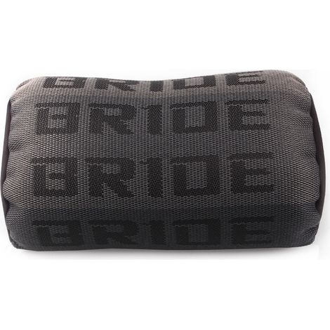 Modified car racing seat fabric headrest neck pillow, creative and personalized BRIDE headrest shoulder pad pillow - BRIDE lettering, all seasons, original style - gray - neck pillow (1/4)