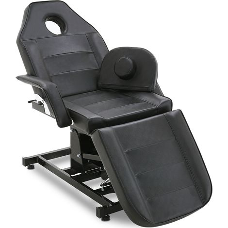Barberpub Elektrische Tattoo Liege Massageliege, Kosmetikliege Set, Therapieliege Schönheitsausrüstung klappbar & höhenverstellbar, 0100 (Schwarz)