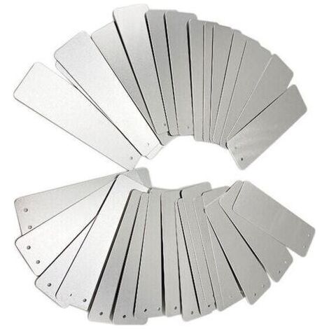 100 étiquettes en aluminium pour le jardinage - Rectangle, panneaux de signalisation pour l'extérieur, panneaux en métal, étiquettes pour les plantes de jardinage, panneaux de signalisation en alumini