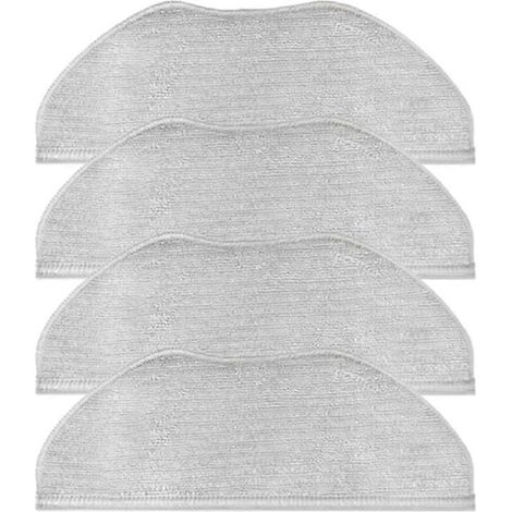 Lot de 4 lingettes de nettoyage pour aspirateur robot Tefal Rowenta X-Plorer Série 95 RG7975WH RG7987WH (pièces de rechange) (1/5)