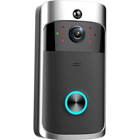 Sonnette vidéo V5 1080p, interphone Vocal 720p, Grand Angle Haute définition (1/4)